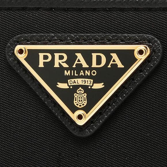 Prada Black Tessuto Nylon Zip Around Wallet Gold Triangle - Picture 2 of 7